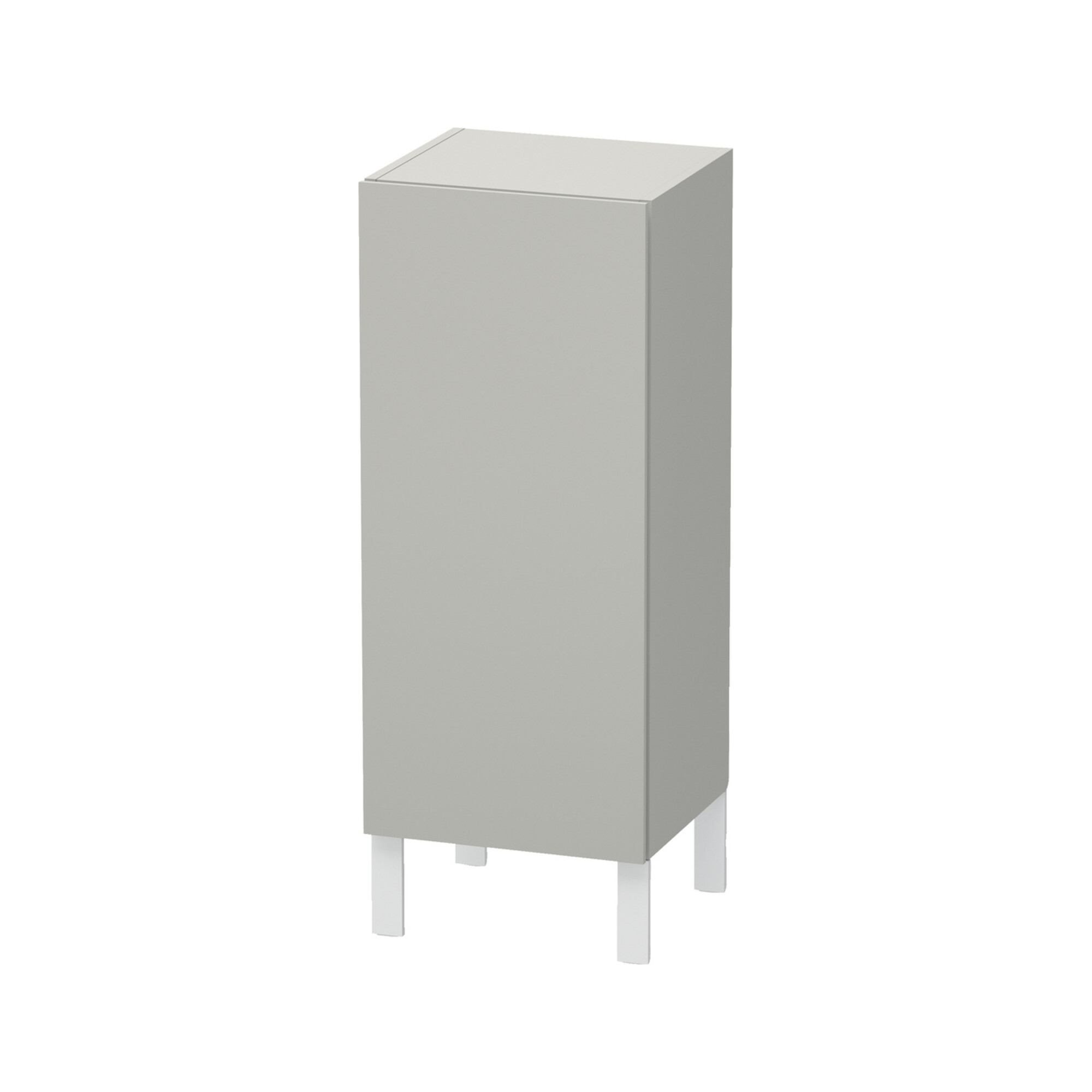 Duravit Halbhochschrank L-Cube individual, Tür links, betongrau matt