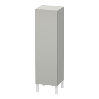 Duravit Halbhochschrank L-Cube individual, Tür links, betongrau matt