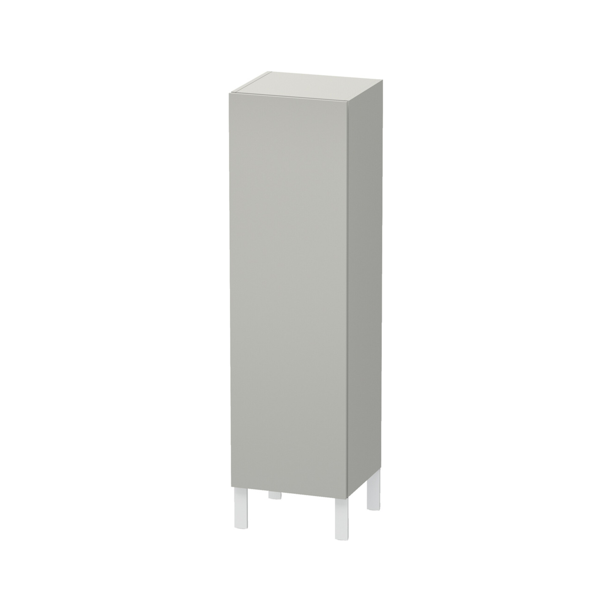 Duravit Halbhochschrank L-Cube individual, Tür links, betongrau matt