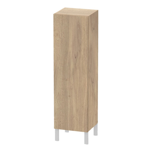 Duravit Halbhochschrank L-Cube individual, Tür links, eiche marmoriert