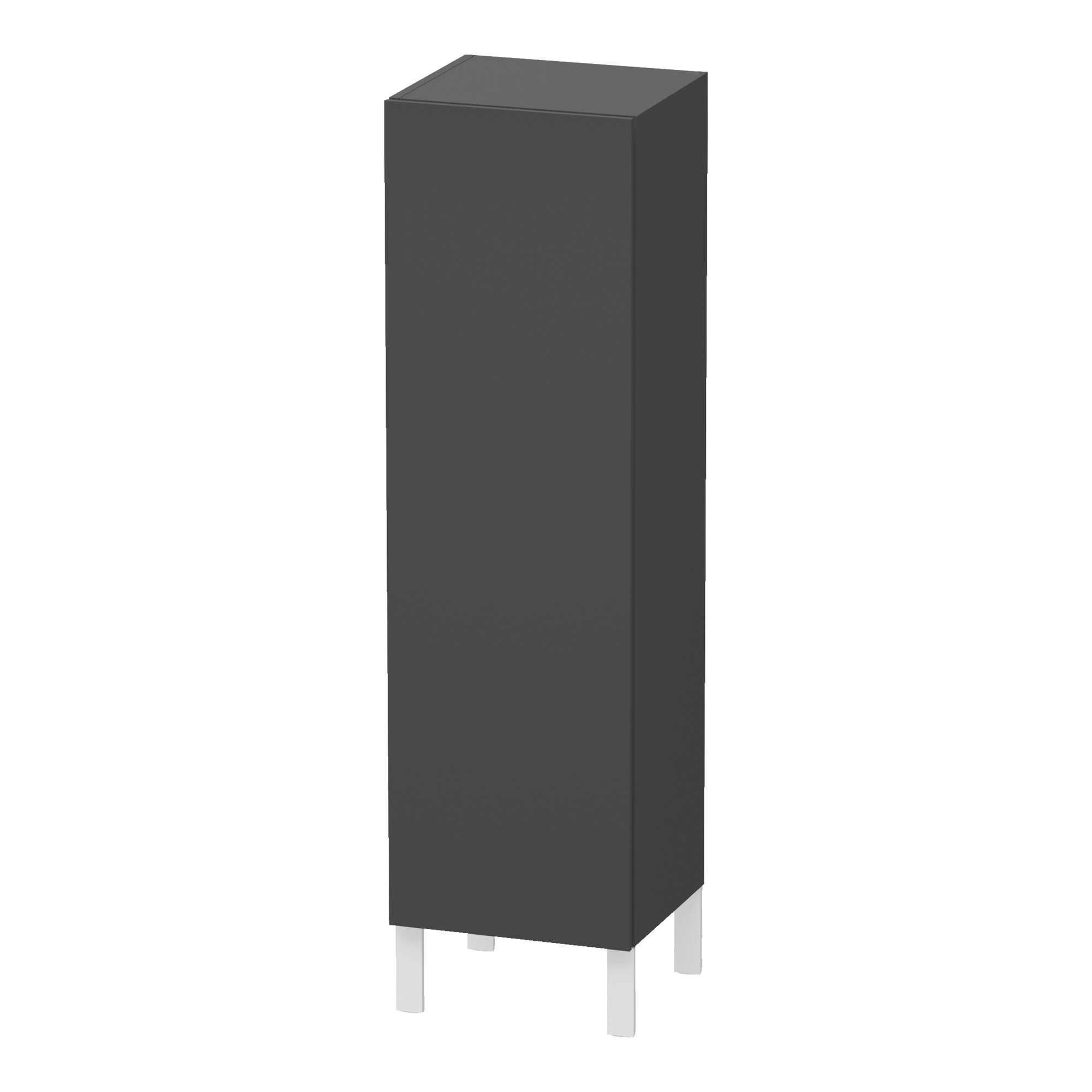 Duravit Halbhochschrank L-Cube individual, Tür links, graphit matt