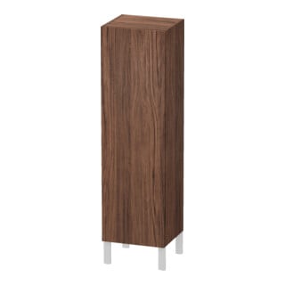 Duravit Halbhochschrank L-Cube individual, Tür links, nussbaum dunkel