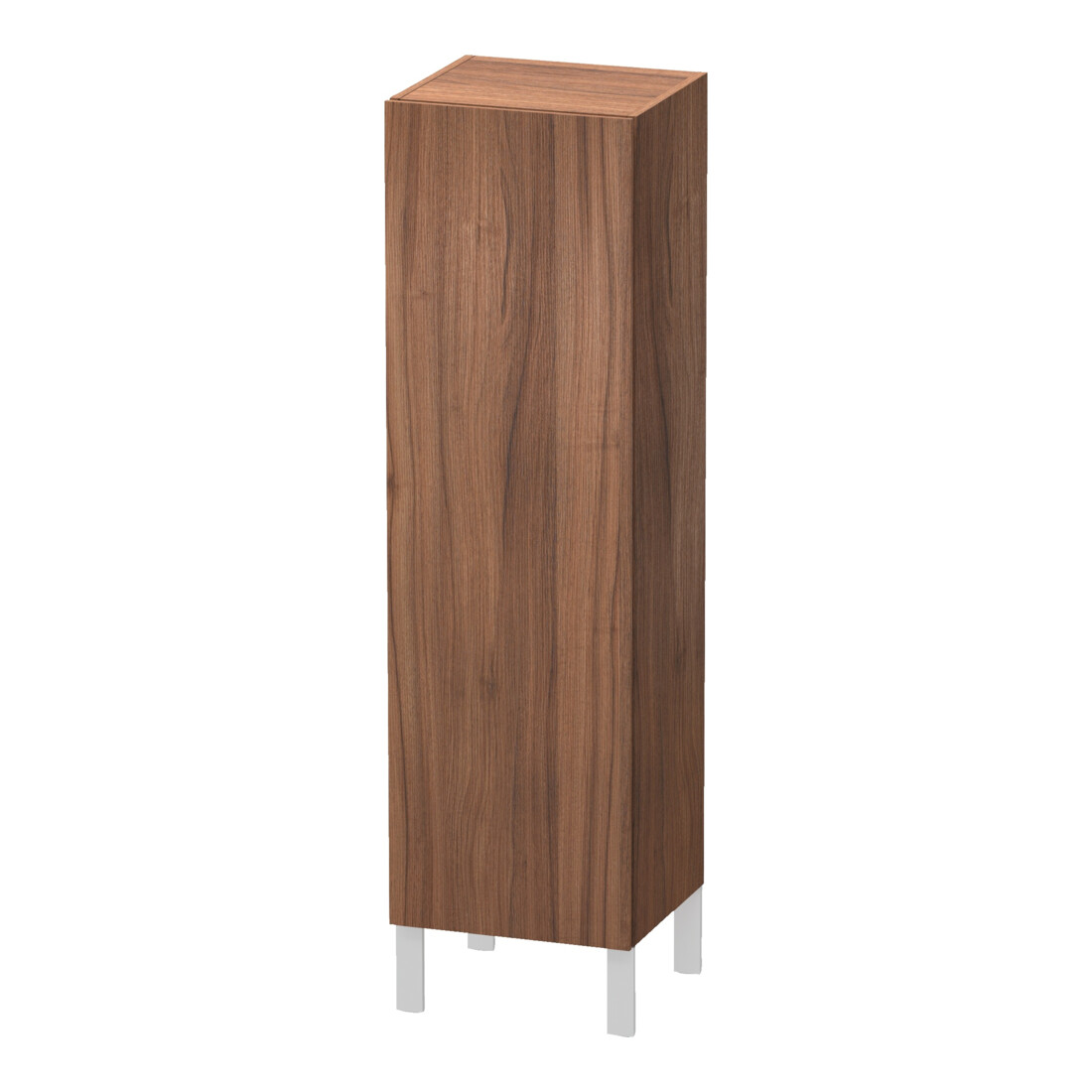 Duravit Halbhochschrank L-Cube individual, Tür links, nussbaum natur
