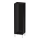 Duravit Halbhochschrank L-Cube individual, Tür links, schwarz Hochglanz-1