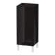 Duravit Halbhochschrank L-Cube individual, Tür links, schwarz Hochglanz-1