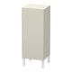 Duravit Halbhochschrank L-Cube individual, Tür links, taupe matt-1