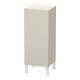 Duravit Halbhochschrank L-Cube individual, Tür links, taupe supermatt-1