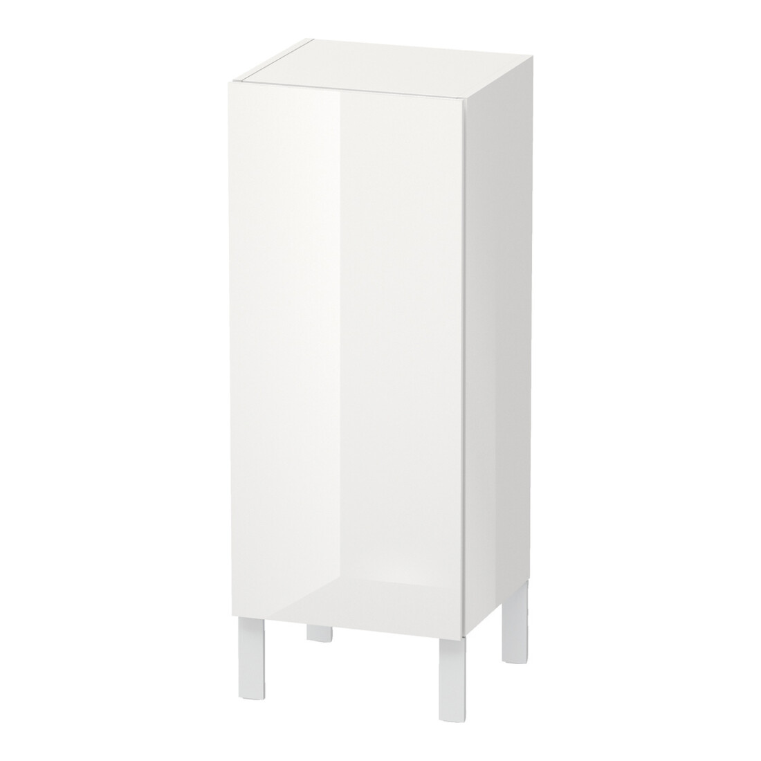 Duravit Halbhochschrank L-Cube individual, Tür links, weiß Hochglanz