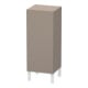 Duravit Halbhochschrank L-Cube individual, Tür rechts, basalt matt-1