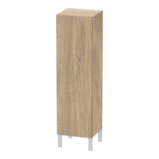 Duravit Halbhochschrank L-Cube individual, Tür rechts, eiche marmoriert