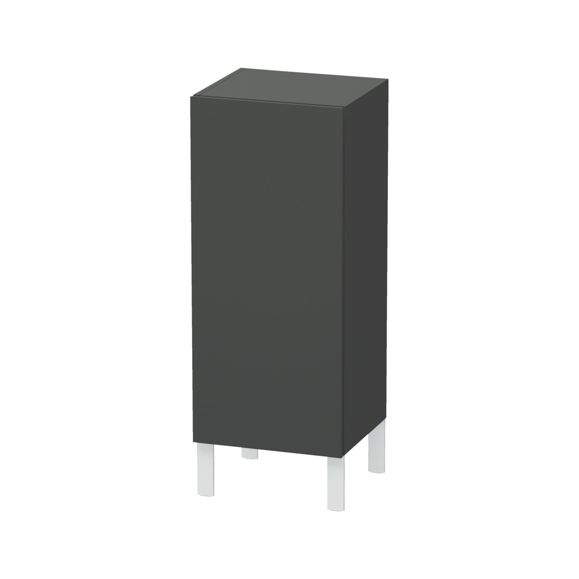 Duravit Halbhochschrank L-Cube individual, Tür rechts, graphit matt