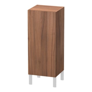 Duravit Halbhochschrank L-Cube individual, Tür rechts, nussbaum natur