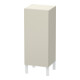 Duravit Halbhochschrank L-Cube individual, Tür rechts, taupe matt-1