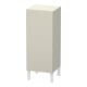 Duravit Halbhochschrank L-Cube individual, Tür rechts, taupe supermatt-1