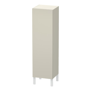 Duravit Halbhochschrank L-Cube individual, Tür rechts, taupe supermatt