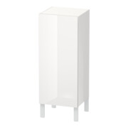 Duravit Halbhochschrank L-Cube individual, Tür rechts, weiß Hochglanz