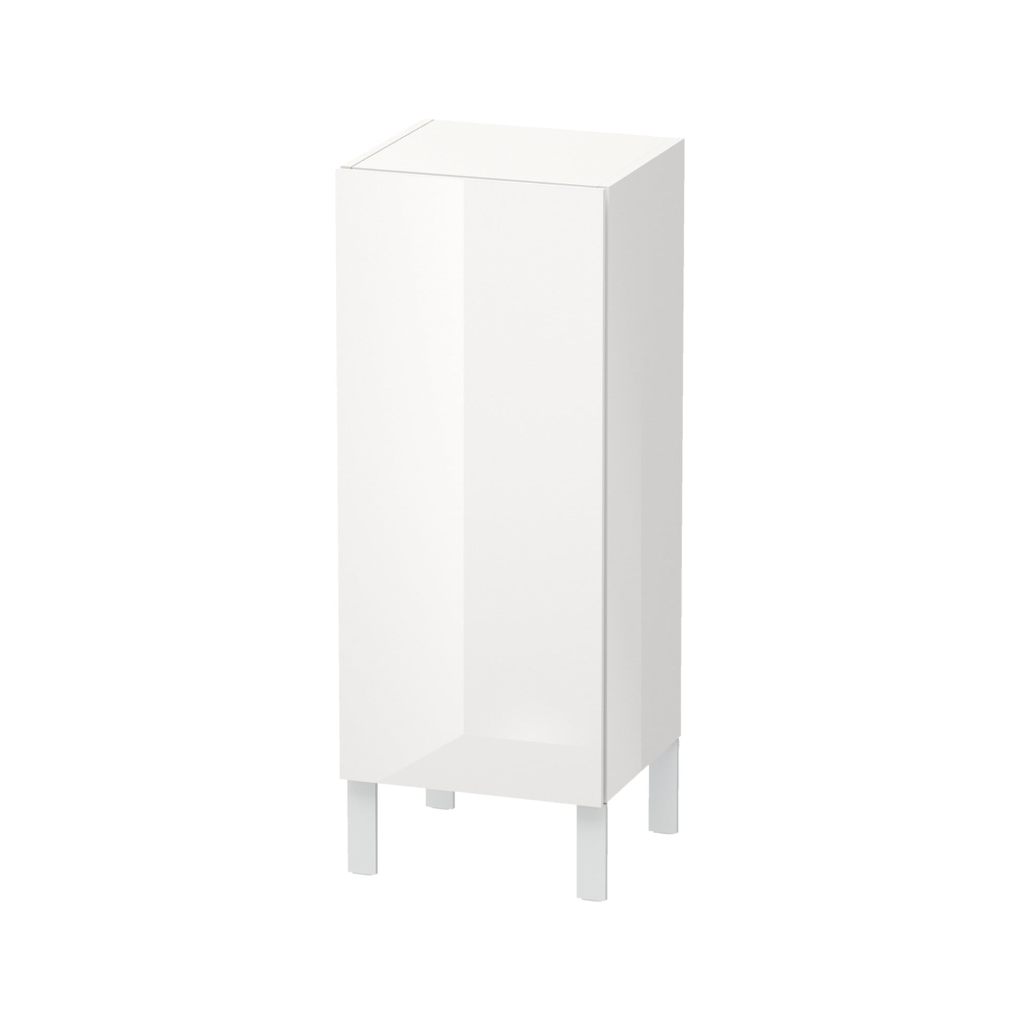 Duravit Halbhochschrank L-Cube individual, Tür rechts, weiß Hochglanz