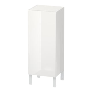 Duravit Halbhochschrank L-Cube individual, Tür rechts, weiß Hochglanz