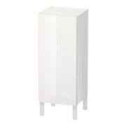 Duravit Halbhochschrank L-Cube individual, Tür rechts, weiß Hochglanz
