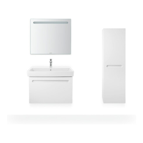 Duravit Halbhochschrank No. 1 40x36x132cm, 4 Fachb., T li, Weiß Matt