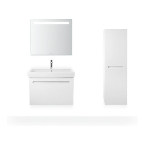 Duravit Halbhochschrank No. 1 40x36x132cm, 4 Fachb., T li, Weiß Matt