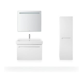 Duravit Halbhochschrank No. 1 40x36x132cm, 4 Fachb., T re, Weiß Matt