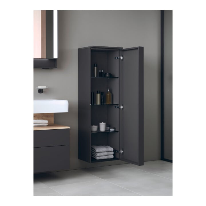 Duravit Halbhochschrank Qatego 40x36x1320cm, 1 T., Anschl re, graph ma