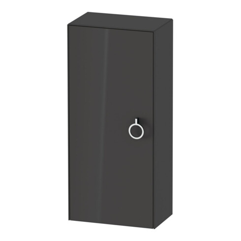 Duravit Halbhochschrank White Tulip 40x24x88 cm, 1 porte avec poignée, à gauche, graph hgl