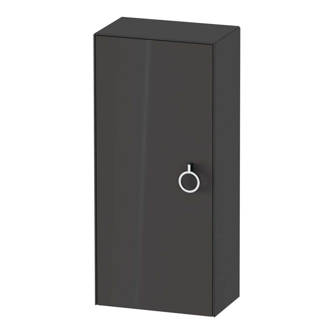 Duravit Halbhochschrank White Tulip 40x24x88 cm, 1 porte avec poignée, à gauche, graph hgl