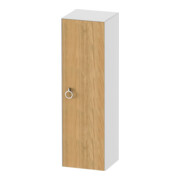 Duravit Halbhochschrank White Tulip 40x36x132cm, 1 T m G, An r, E Nat w hgl