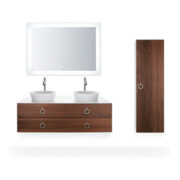 Duravit Halbhochschrank White Tulip 40x36x132cm, 1 T m G, An r, US N w hgl