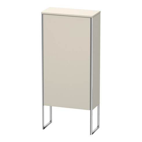 Duravit Halbhochschrank XSquare 50x23,6x113,6cm, steh., Tür links, Taupe