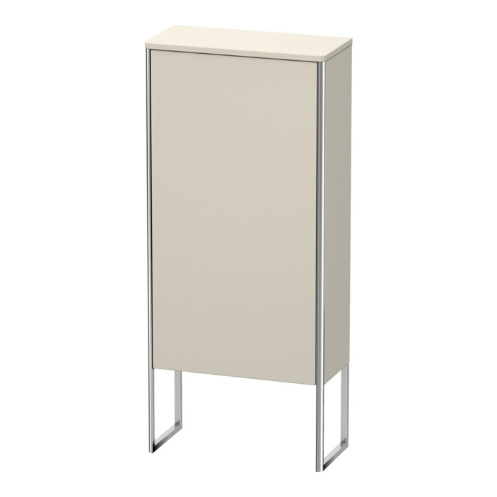 Duravit Halbhochschrank XSquare 50x23,6x113,6cm, steh., Tür links, Taupe
