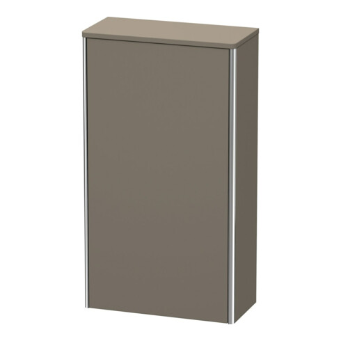Duravit Halbhochschrank XSquare 50x23,6x89,6cm, T. li, flan. Gr s-matt