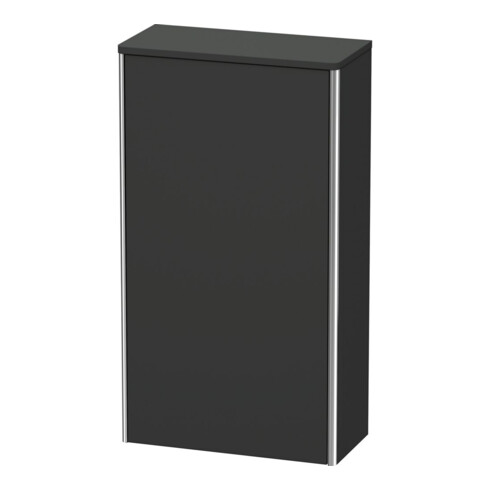 Duravit Halbhochschrank XSquare 50x23,6x89,6cm, T. li, graphit supermatt