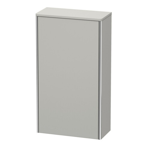 Duravit Halbhochschrank XSquare 50x23,6x89,6cm, T. links, Betongrau matt