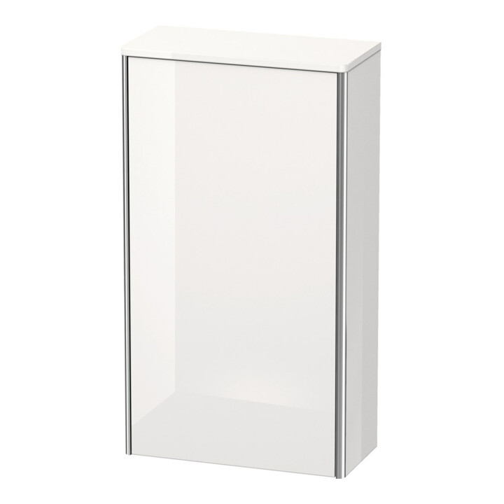 Duravit Halbhochschrank XSquare 50x23,6x89,6cm, T. links, weiß hochglanz