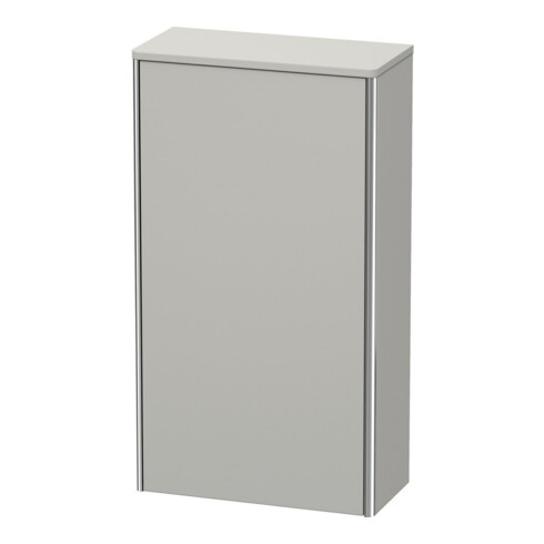 Duravit Halbhochschrank XSquare 50x23,6x89,6cm, T. re, Betongrau matt