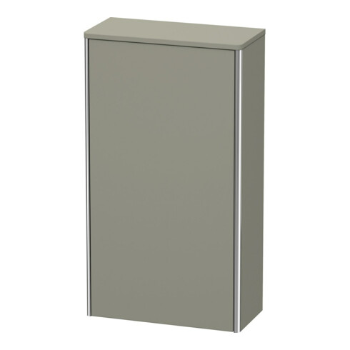 Duravit Halbhochschrank XSquare 50x23,6x89,6cm, T. re, steingrau s-matt