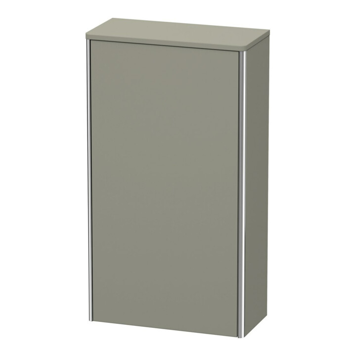 Duravit Halbhochschrank XSquare 50x23,6x89,6cm, T. re, steingrau s-matt