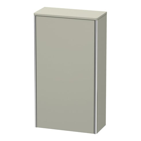 Duravit Halbhochschrank XSquare 50x23,6x89,6cm, T. re, Taupe seidenmatt