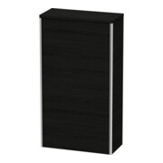 Duravit Halbhochschrank XSquare 50x23,6x89,6cm, T. rechts, Eiche schwarz