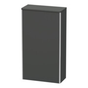 Duravit Halbhochschrank XSquare 50x23,6x89,6cm, Tür links, Graphit matt-3