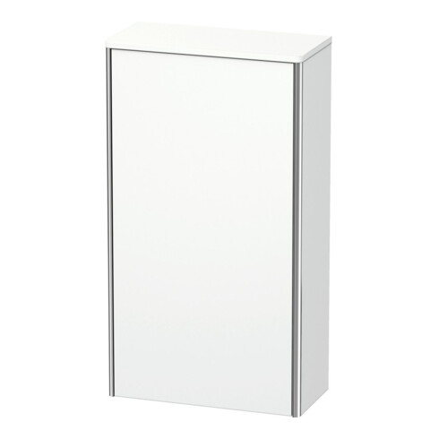 Duravit Halbhochschrank XSquare 50x23,6x89,6cm, Tür links, weiß matt