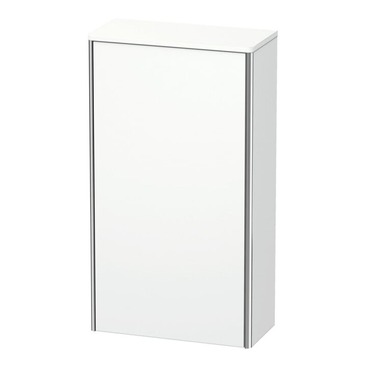 Duravit Halbhochschrank XSquare 50x23,6x89,6cm, Tür links, weiß matt
