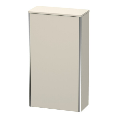 Duravit Halbhochschrank XSquare 50x23,6x89,6cm, Tür rechts, Taupe