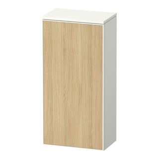 Duravit Halbhochschrank Zencha 40x24x81,9cm, 1 T, An L, E nat/weiß matt