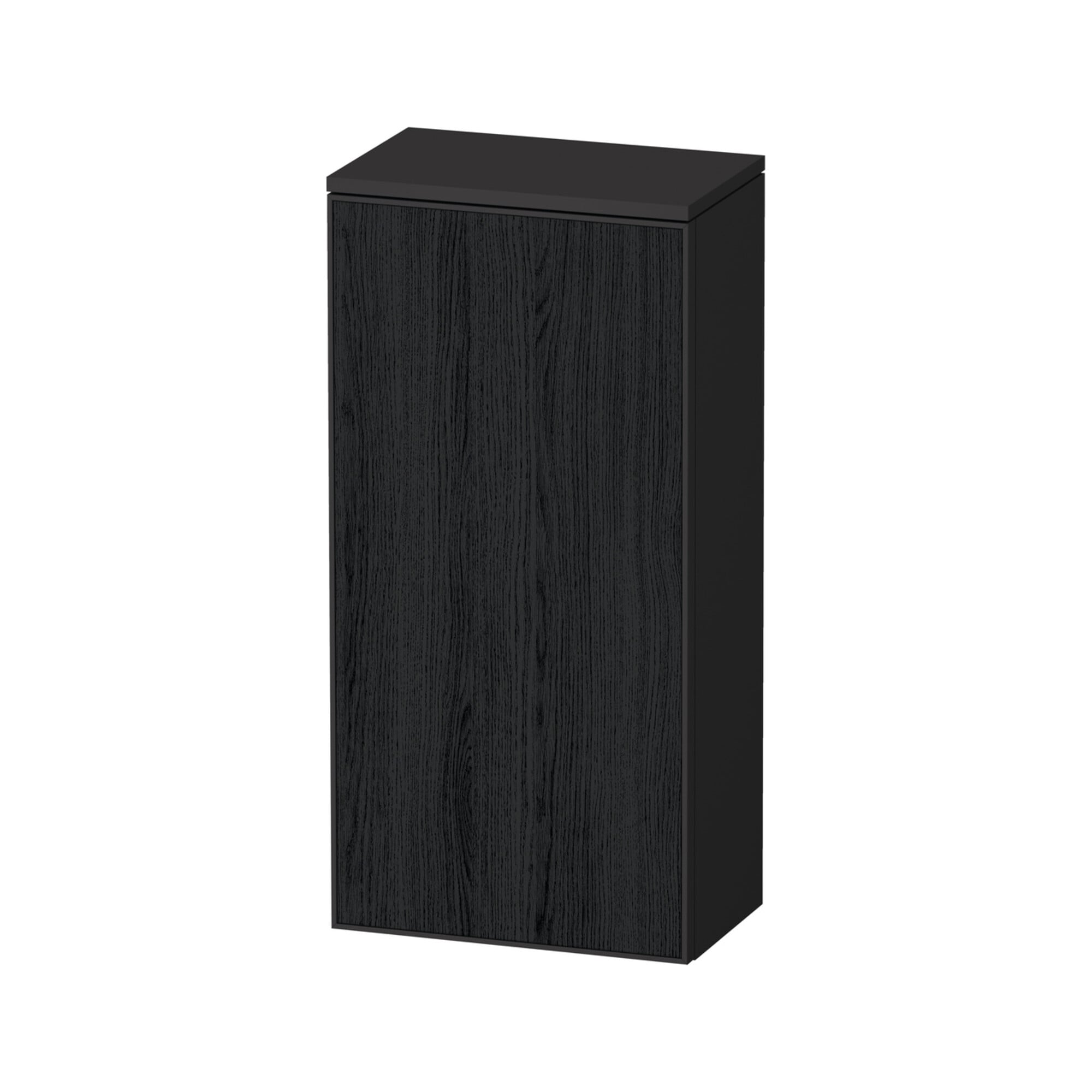 Duravit Halbhochschrank Zencha 40x24x81,9cm, 1 T, An L, E schw/gra matt