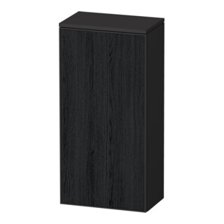 Duravit Halbhochschrank Zencha 40x24x81,9cm, 1 T, An R, E schw/gra matt