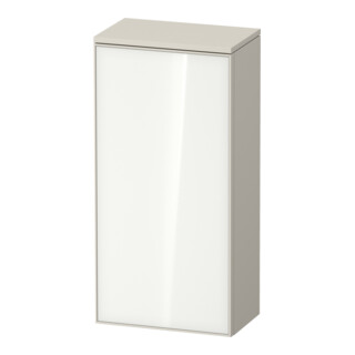 Duravit Halbhochschrank Zencha 40x24x81,9cm, 1 T, An R, Gl. w/taup matt